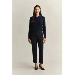 Gant für Damen. 4150363 Fließende Slim Fit Anzughose marineblau (34), Lässig, Klassisch, Polyester
