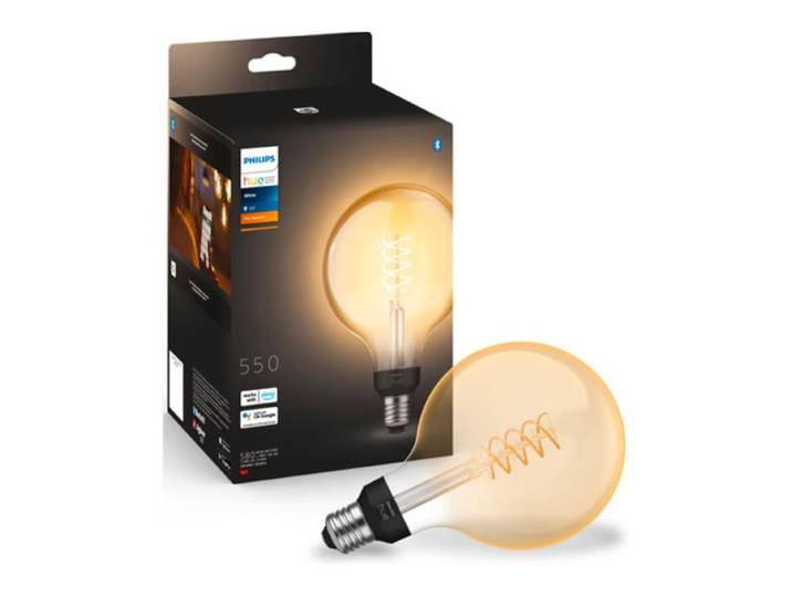 Philips HUE Lichtbron E27 Filament G93 White
