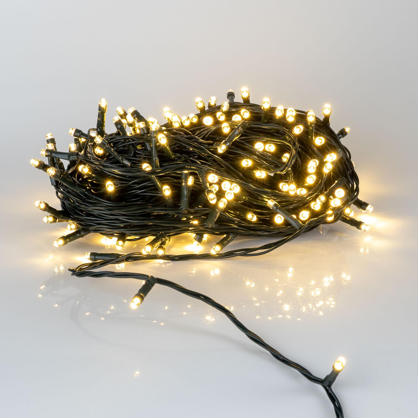 Spetebo LED kerstverlichting warm wit - 20 meter met 200 LED voor tuin decoratie