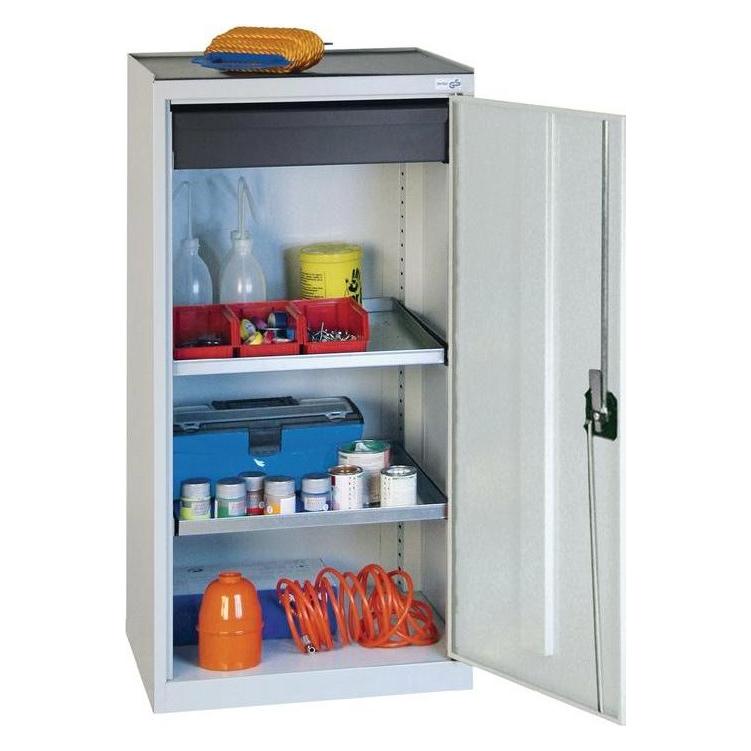 Stumpf & Kossendey Werkzeug-/Beistellschrank H1000xB500xT500 mm 1 Schublade, 2 Böden lichtgrau, RAL 7035/lichtgrau,... (50 cm, 100 cm) (3001107)