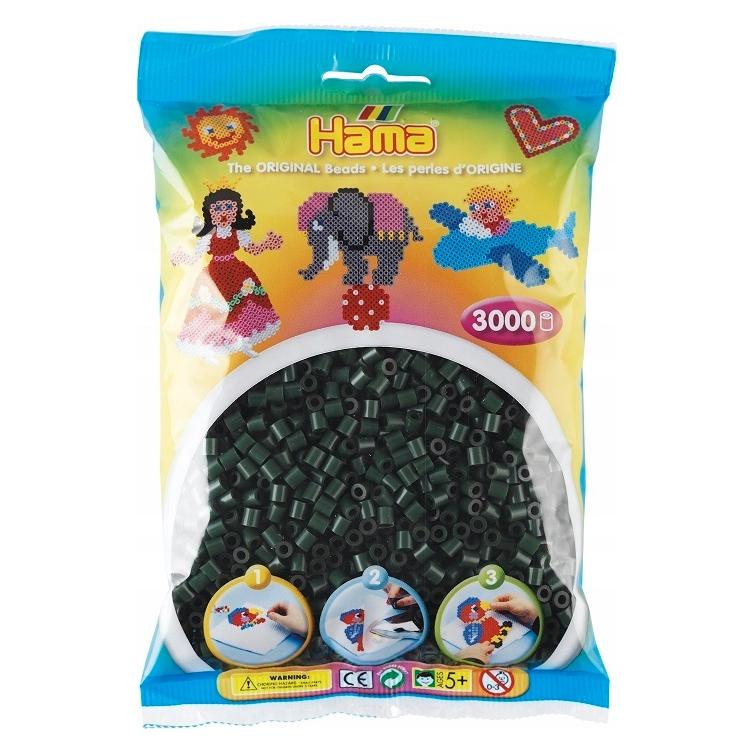 Toymax HAMA MIDI - KORALIKI 3000 SZT. ciemna zieleń (028178201289)