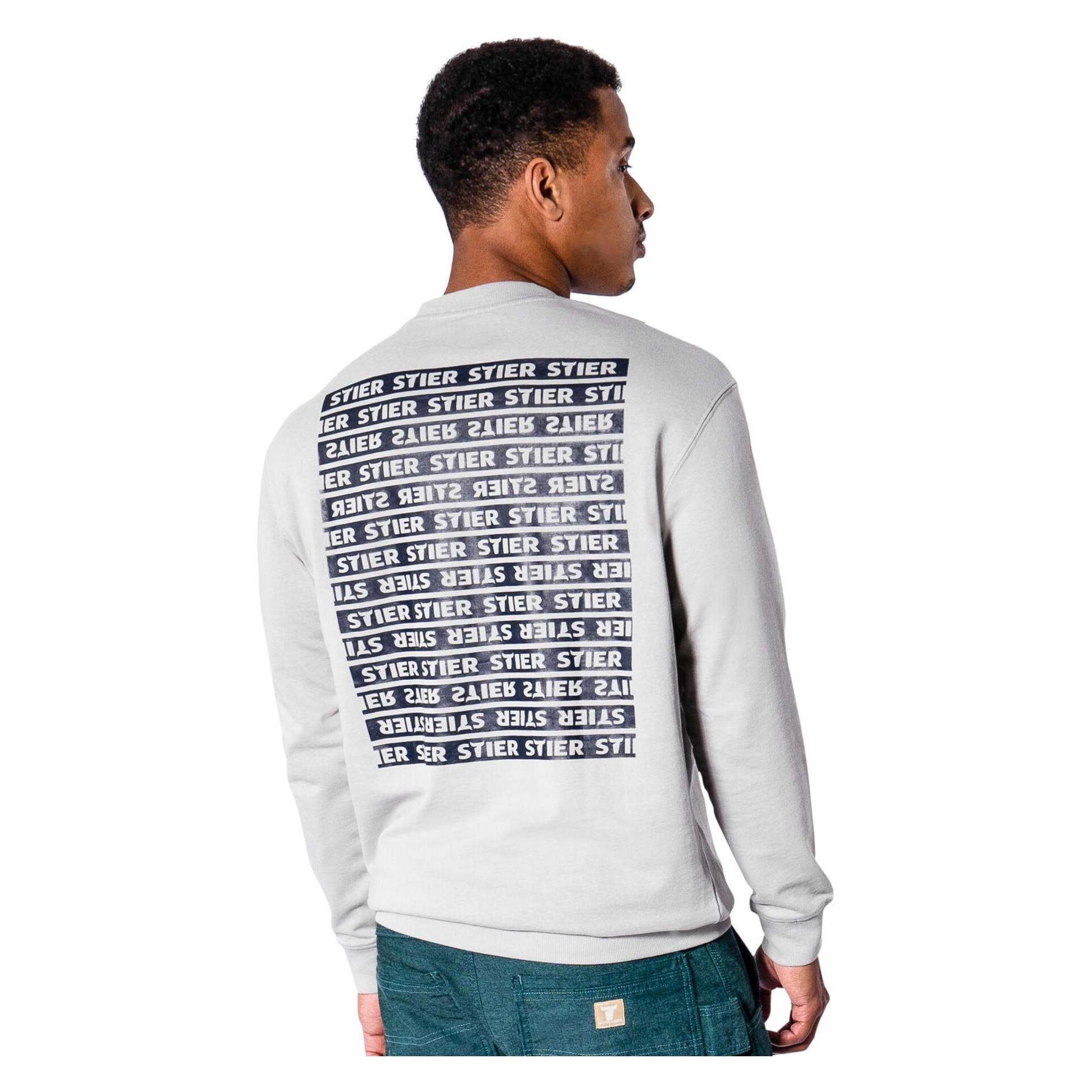 Stier Crew Sweat Style Print M Ice Grey (M) (77948924)
