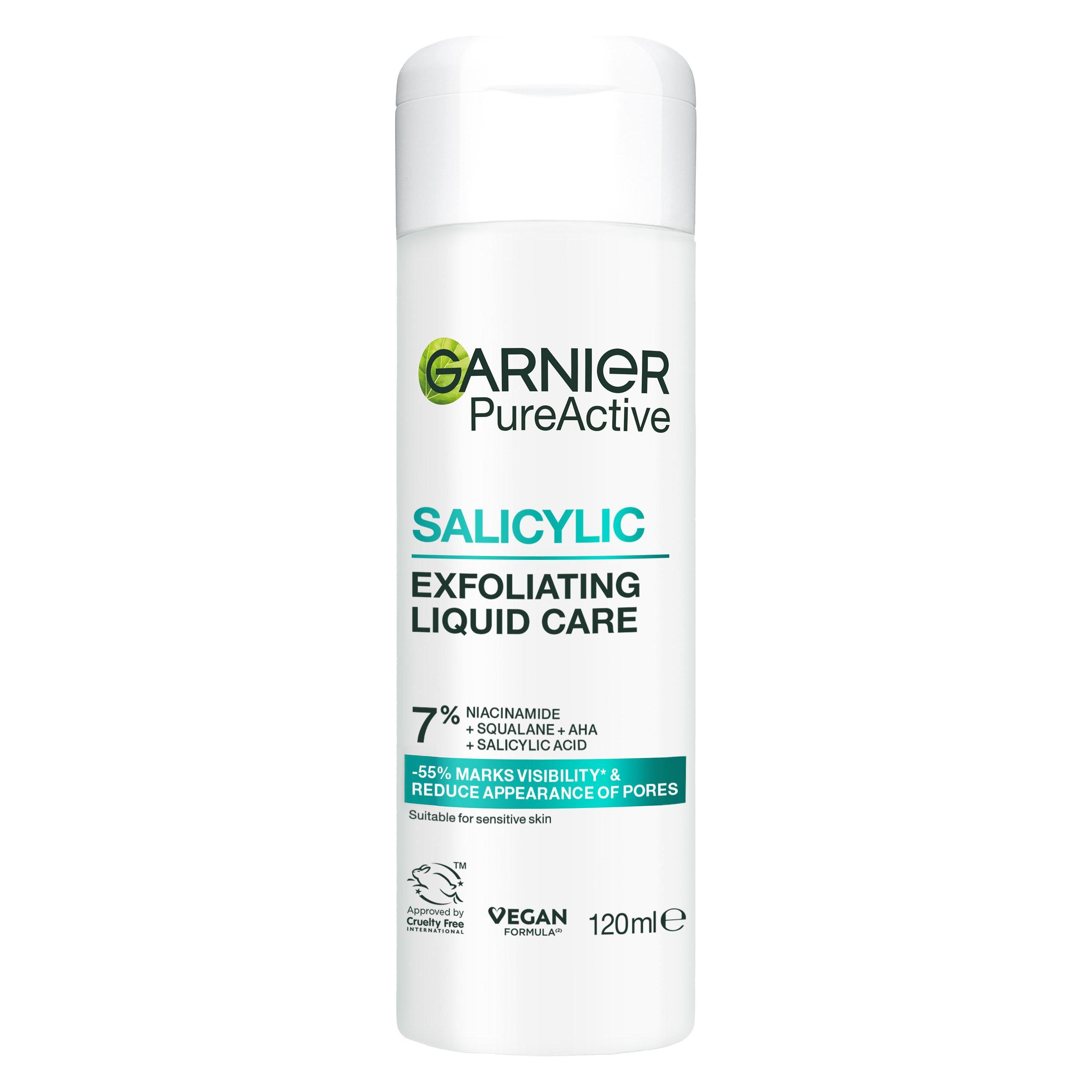 Garnier - PureActive Salicylic Exfoliating Liquid Care for impure skin - 120 ml (Gesichtswasser, 120 ml) (C7118800)