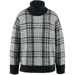 Tchibo - Strickpullover mit Rollkragen - Damen - Gr. L - weiß/jacquard