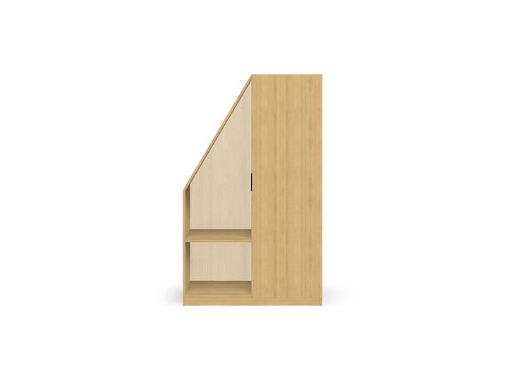 Armoire à toit incliné décor Premium Mélaminé premium Chêne