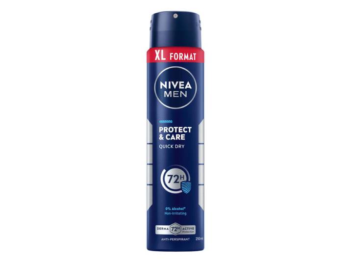 NIVEA MEN Déodorant Aisselles Protect &amp; Care Protection 72h Spray XXL 250 ml