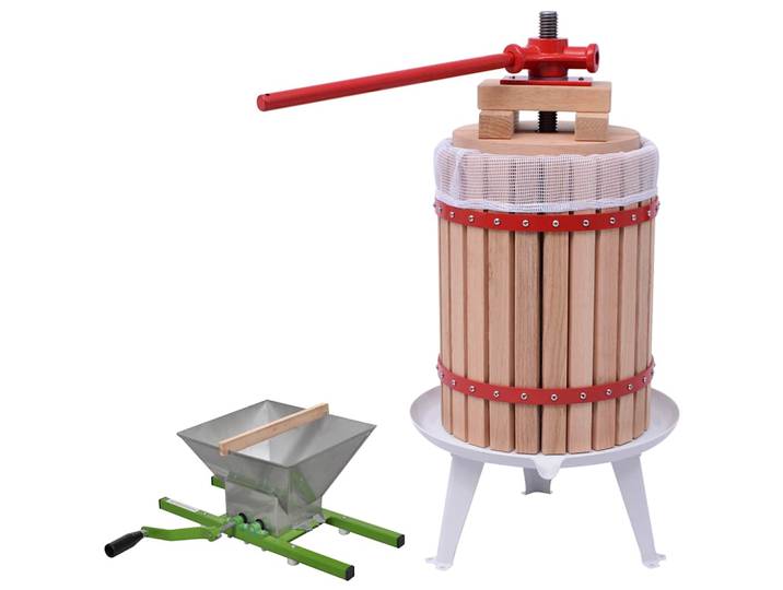 vidaXL 2-tlg. Obst- & Weinpresse und Mühle-Set