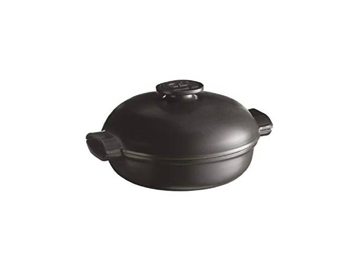 Emile Henry EH779563 Delight Schmorpfanne, Keramik, Induktion, 2,5 l, Schwarz