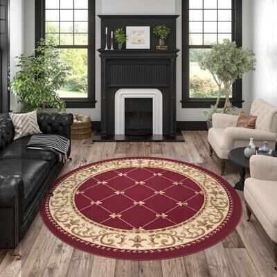Alise Rugs Soho Traditional Scroll Indoor Area Rug