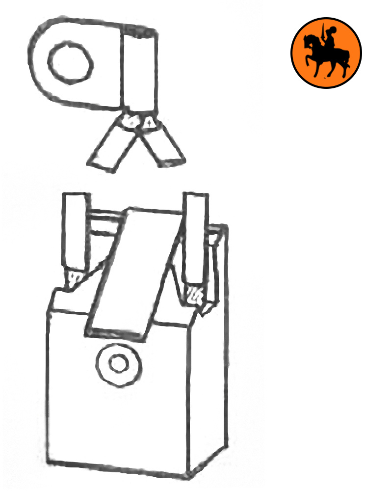 Buildalot Kohlebürsten Saxby Gabelstapler 19,05x28,57x50,8mm 4er-Set | ca-m-180