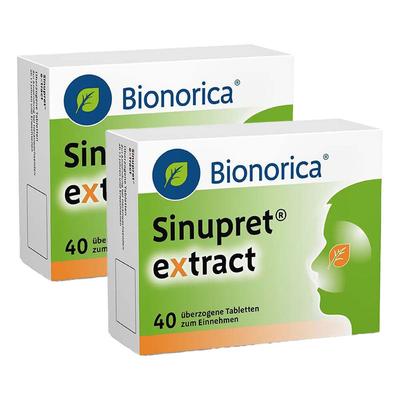 Sinupret extract Doppelpack 2x40 St Überzogene Tabletten