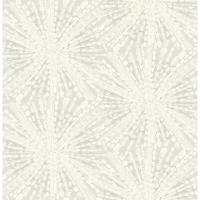 LiLi WhittWhitt Silver Sunburst Peel & Stick Wallpaper
