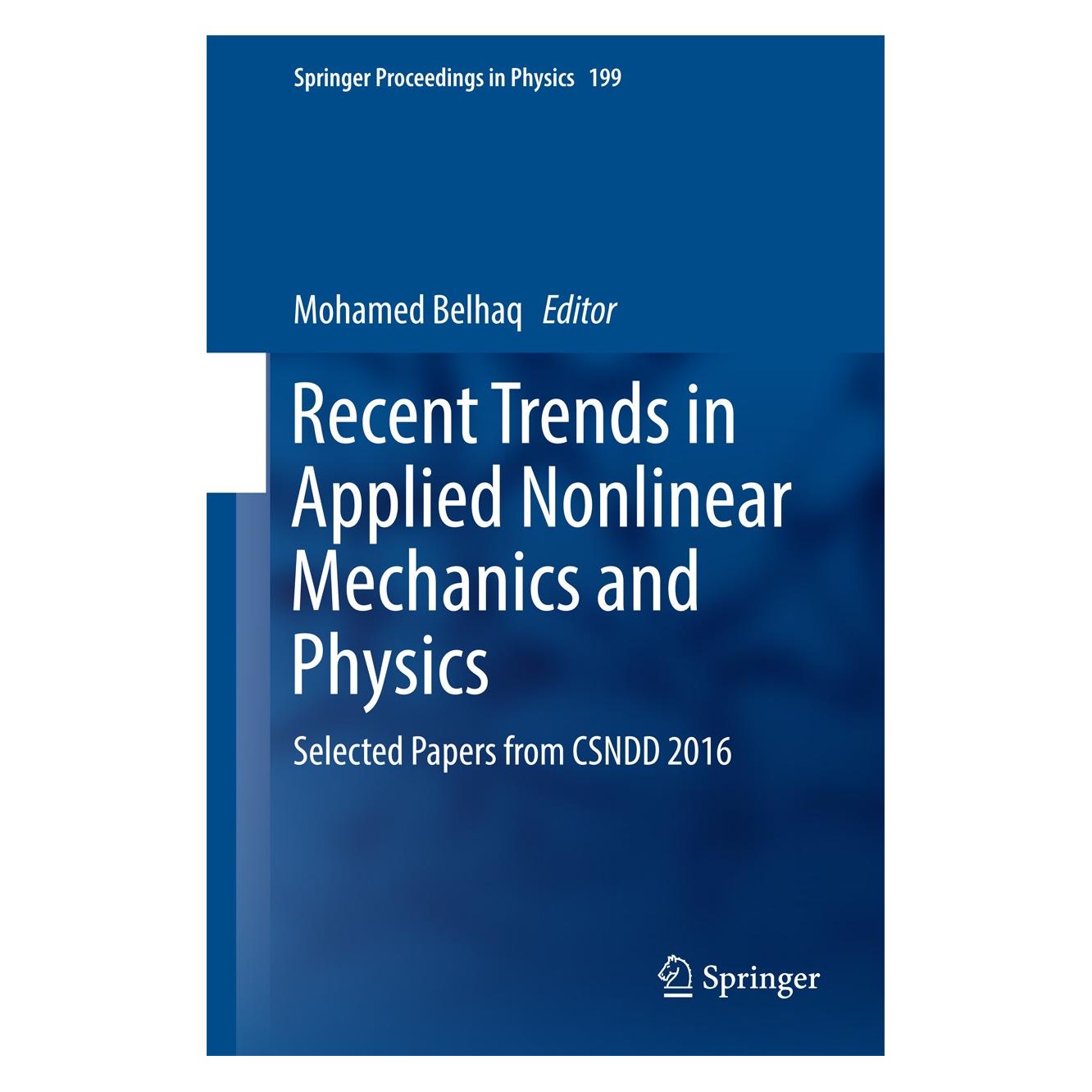 Springer Recent Trends in Applied Nonlinear Mech (Englisch, Hardcover, Mohamed Belhaq) (9783319639369)