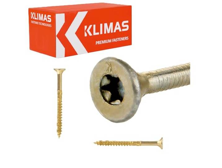 KLIMAS Torx spaanplaatschroeven 3,0 x 40 mm - 500 stuks verzonken schroeven houtschroeven