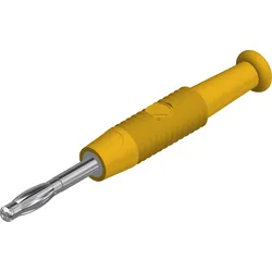 MSTF2 GE - Gefederter 2mm Stecker, gelb