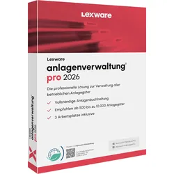 Lexware anlagenverwaltung pro 2026 Jahresversion (365-Tage)