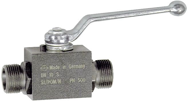 Riegler Robinet à bille, haute pression, série légère, acier, M14x1,5 (392.02)