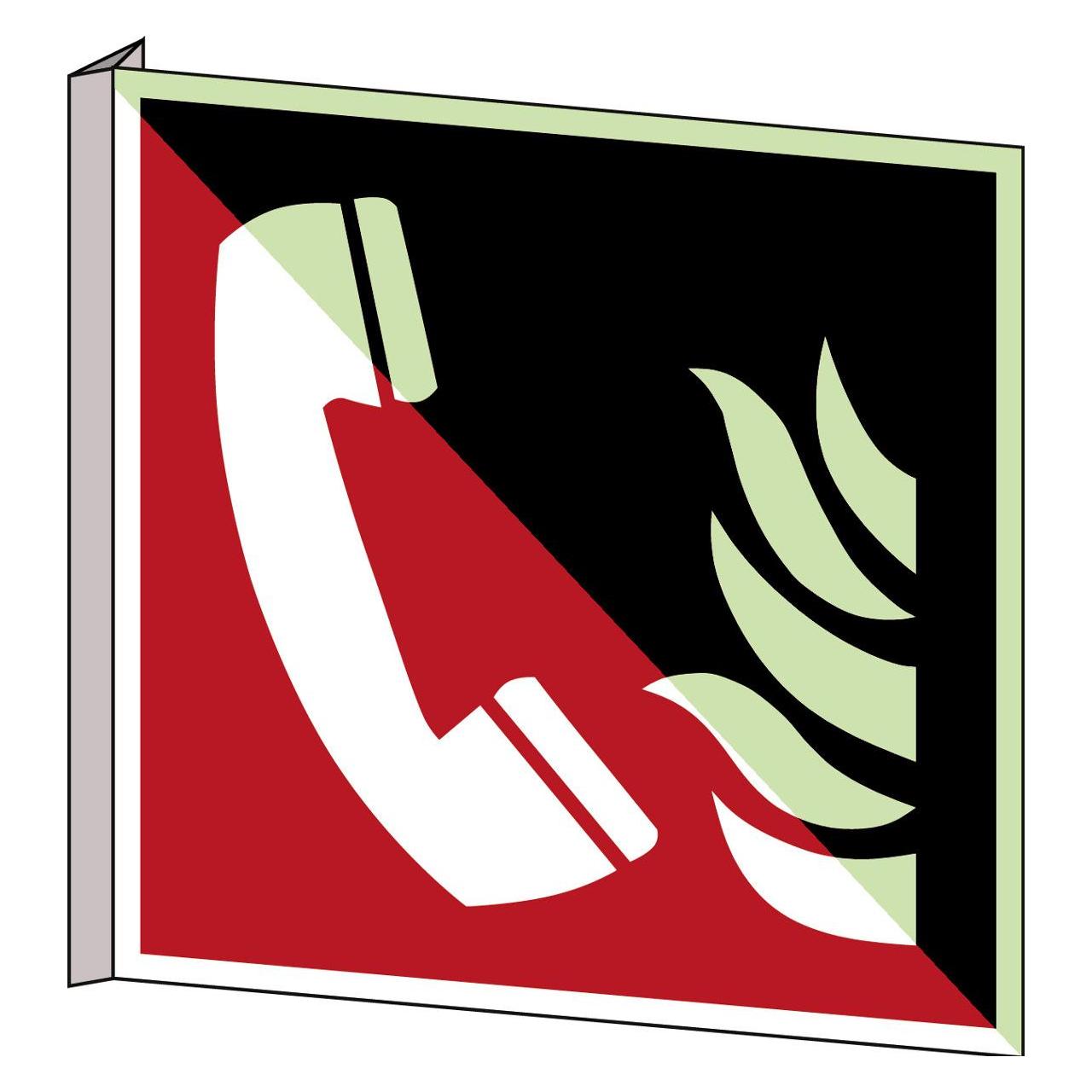 Brady ISO 7010 PIC F006 B-7588 Brandmeldetelefon - ISO 7010 Langnachleuchtender PVC, Klasse C (139257)