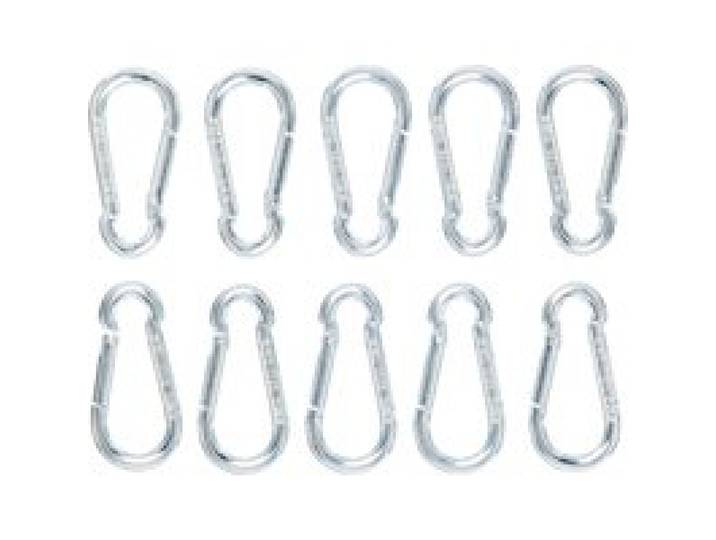 PARKSIDE® Kit de mousquetons et manilles (Mousqueton 60 mm)