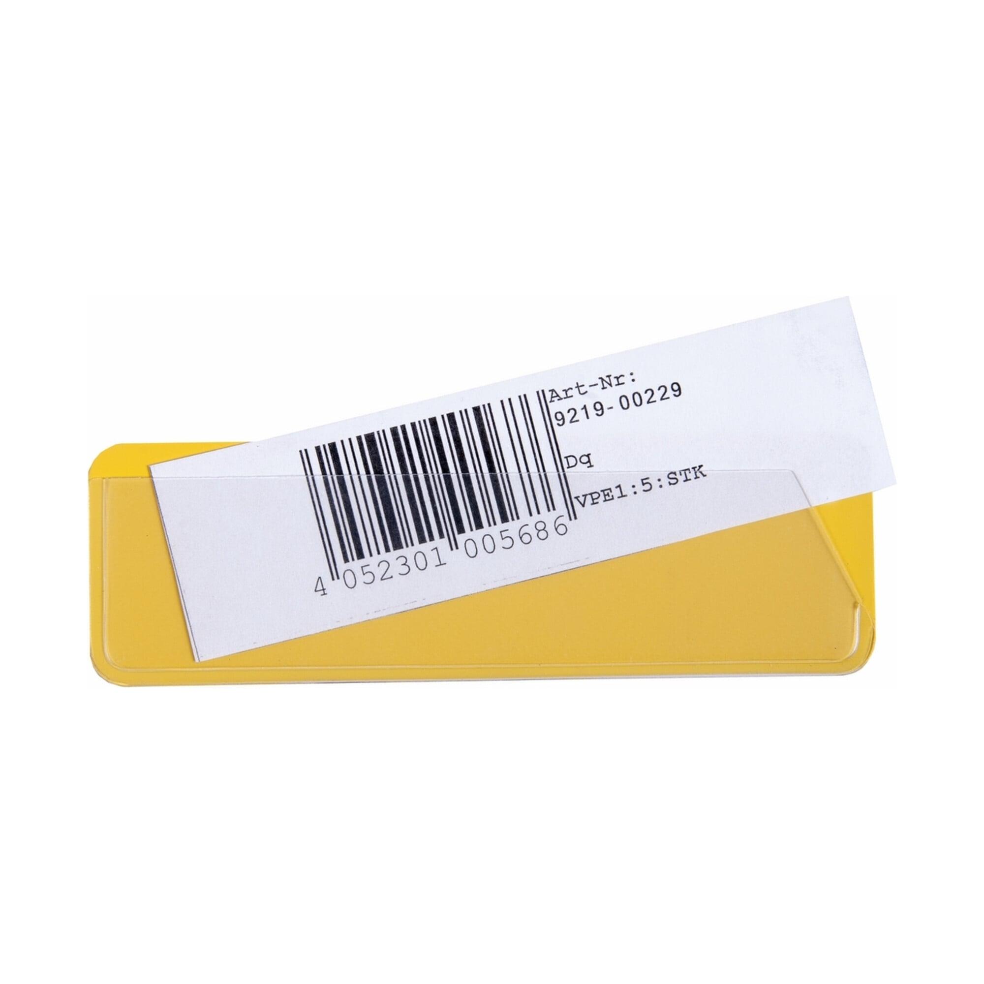 Eichner Selbstklebende Einsteckhüllen 40 x 120 mm gelb (9218-04048)