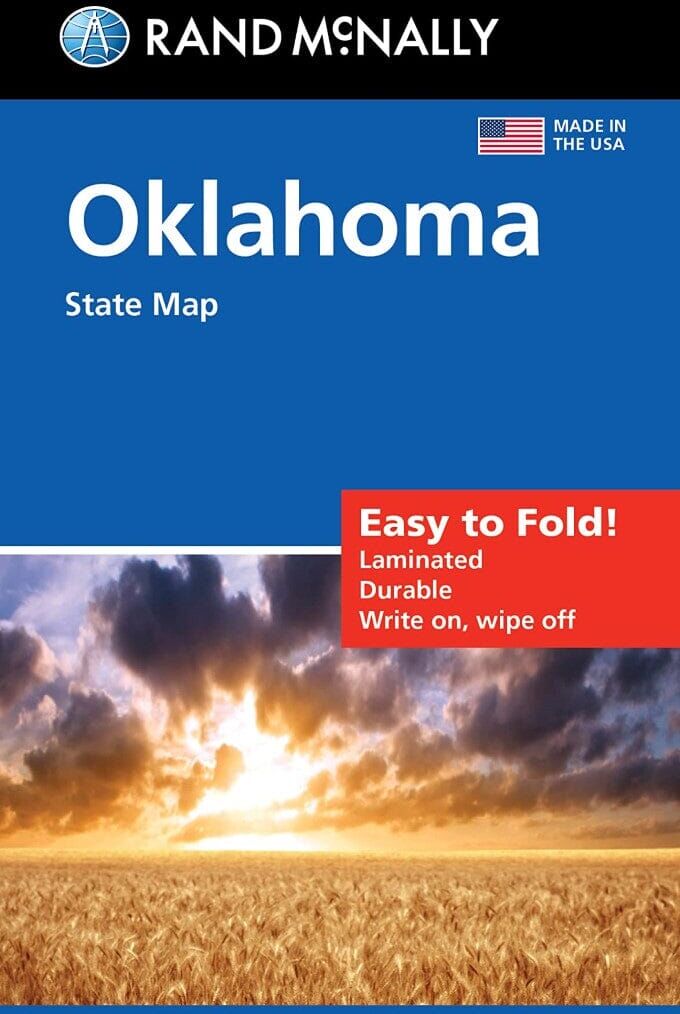 Oklahoma, carte facile à plier   Rand McNally