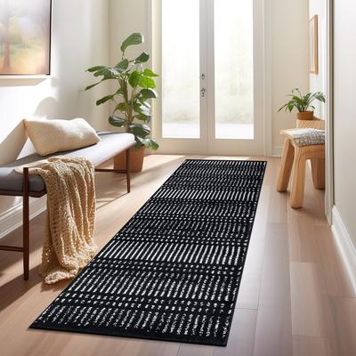 World Rug Gallery Contemporary Minimalistic Stripe LInes Area Rug