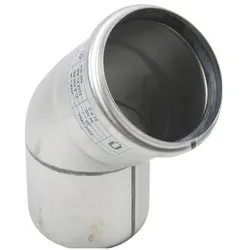 Blücher, Rohrverbindungstechnik, bøjning 75mm 45 grader rustfri (Winkelverbindung)