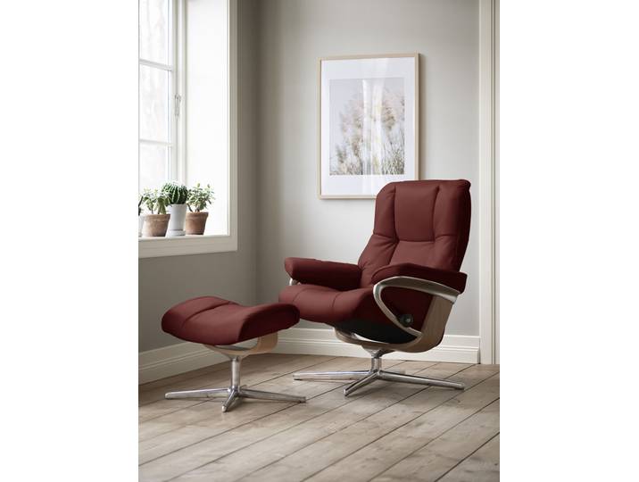 Relaxsessel, 83x102x74 cm, Microfaser, Rot, Cross Base, Klassisch & Modern, Stressless