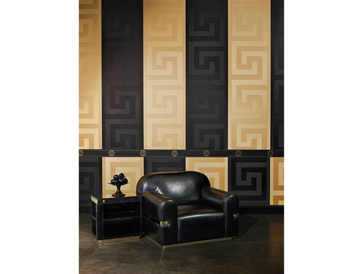 Papier peint intissé Greek I 70 x 1005cm Noir