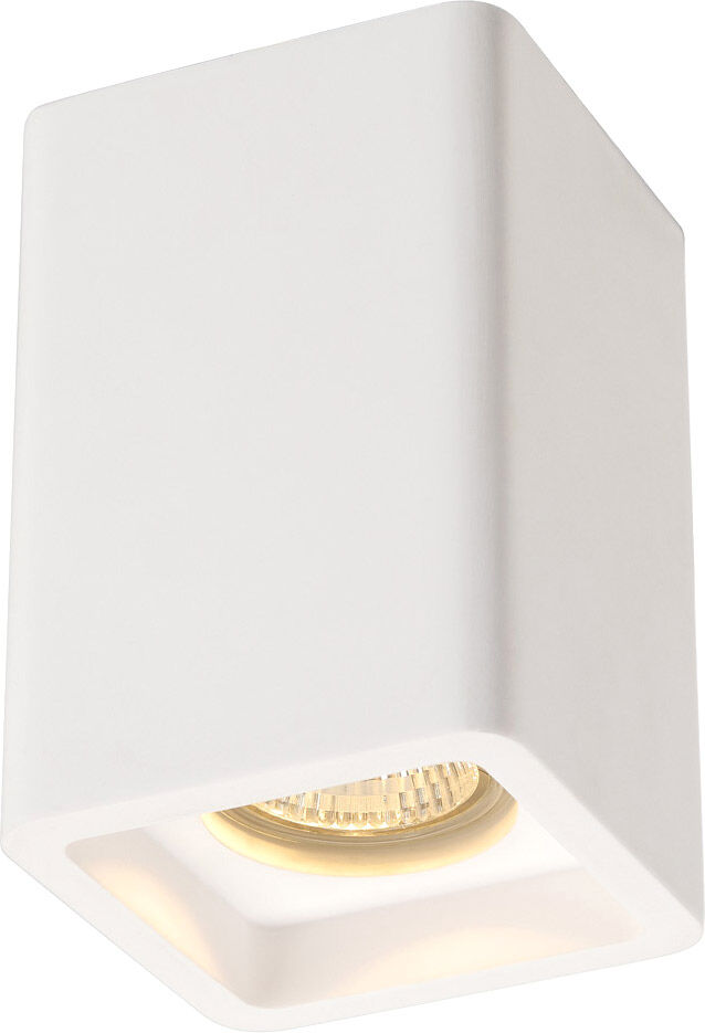 Slv Plastra Deckenleuchte, Cl-1, Eckig, Weisser Gips, Gu10, Max.35w - Wand- Und Deckenleuchten
