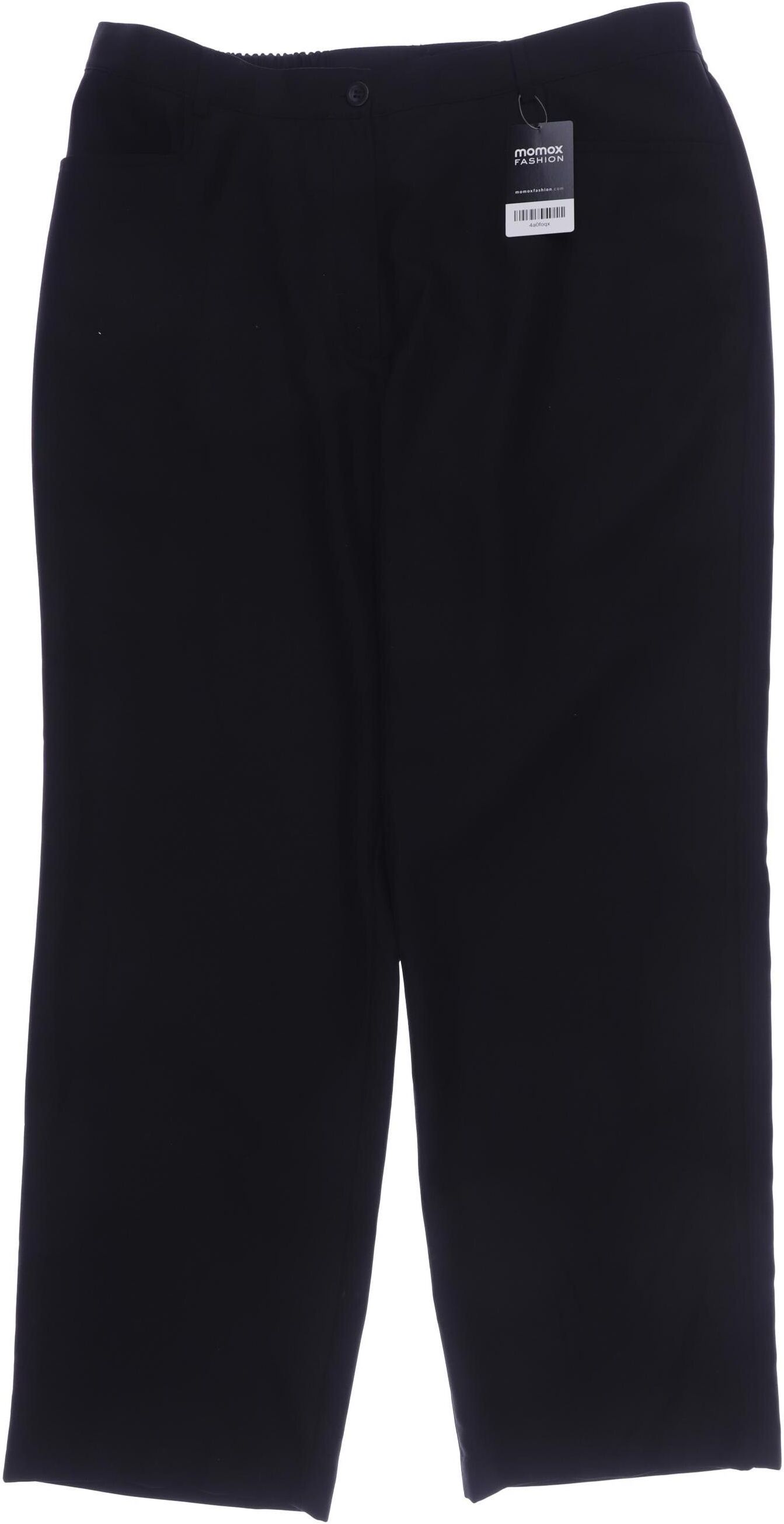 Ulla Popken Damen Stoffhose, Schwarz, Gr. W36, Synthetik - Second Hand