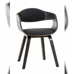 PROREGAL Besucherstuhl BANGKOK Stoff HxBxT 73x49x46cm Stoff Grau/Dunkelgrau Konferenzstuhl