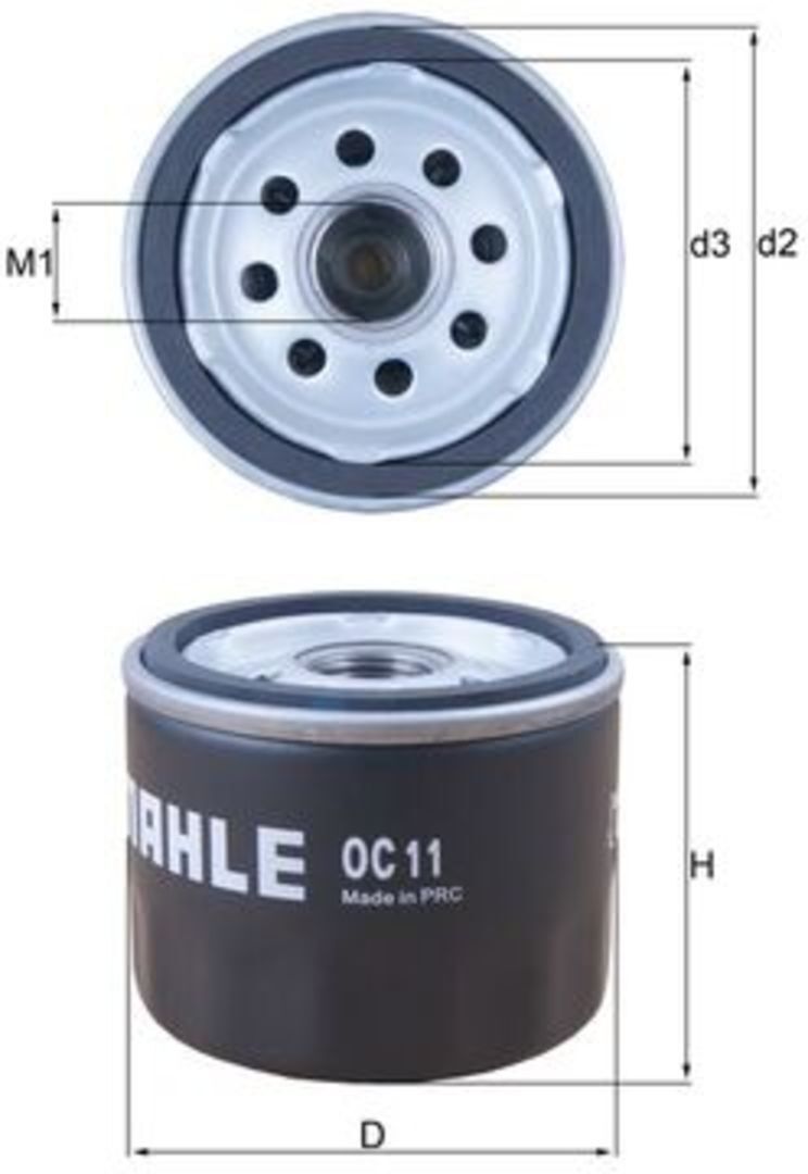 Ölfilter MAHLE KNECHT OC 11