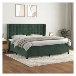 vidaXL, Boxspringbett, Braden Buttons (200 x 200 cm)