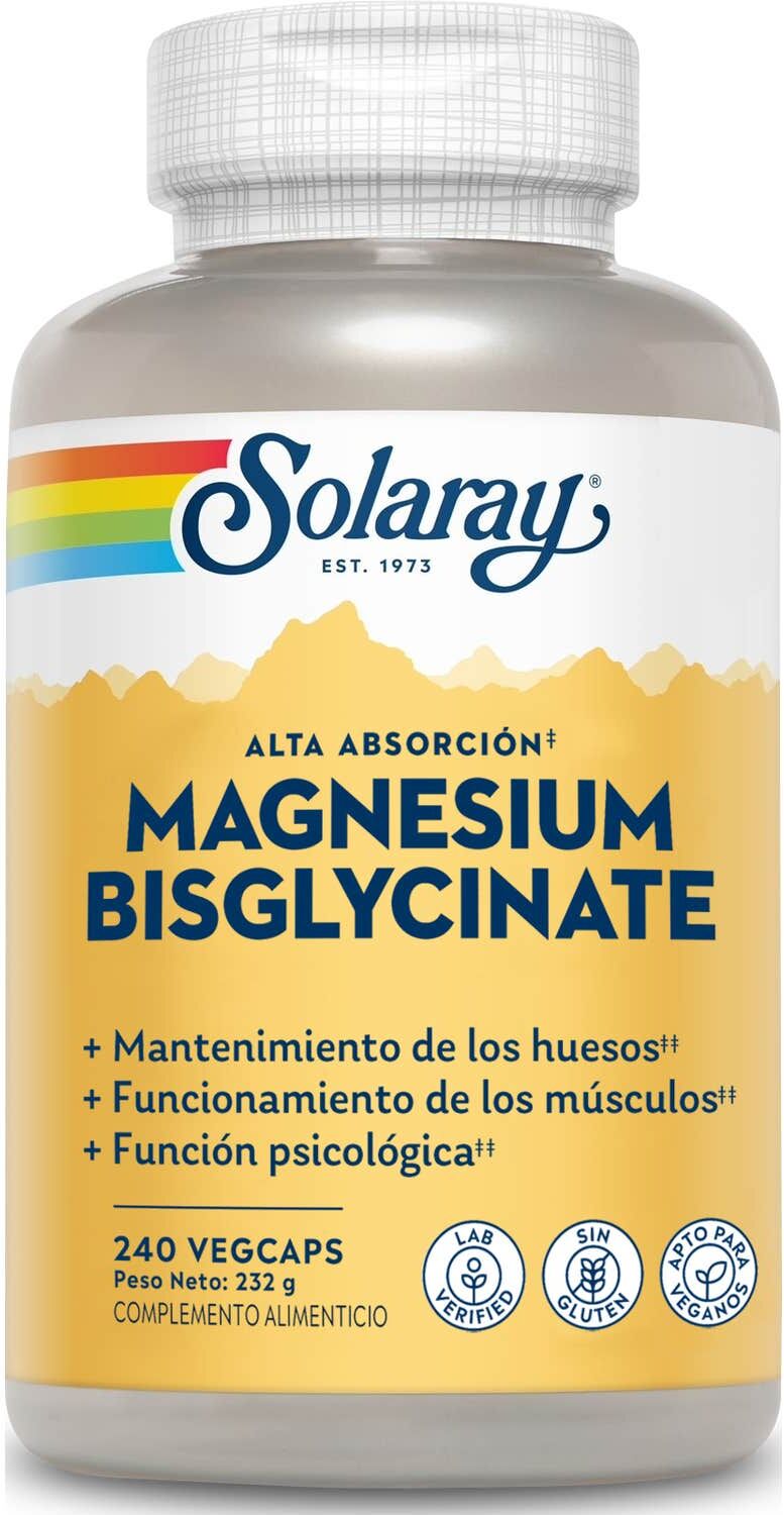 SOLARAY Magnesium Bisglycinate 240 Vegcaps