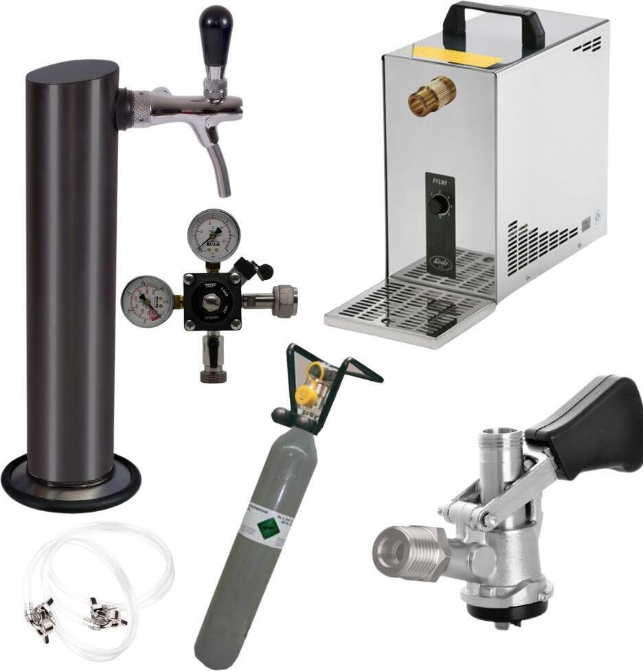 Untertheke 35l Säule Schwarz Korbkeg 500g
