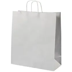 Mailmedia, Zubehör Elektroinstallation, Papier-Tragetasche mit Kordel, 28,8 Liter, weiss Masse: (B)400 x (T)160 x (H)450 mm, aus Kr