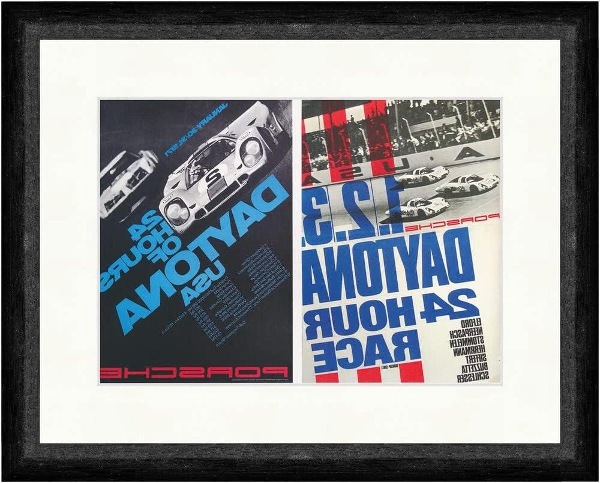 Grafische Daytona Race Poster - Kunstdruk Wanddecoratie - Papier