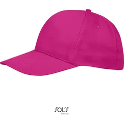 SOLS Unisex 5-Panel Baseball Kappe Klassische Cap 88110 fuchsia one size