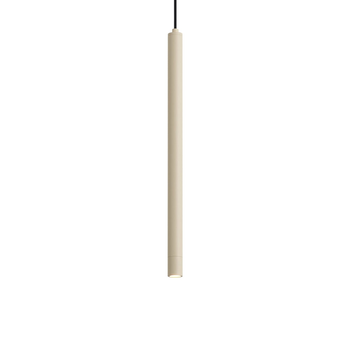 Moderne beige aluminium hanglamp Qazqa met dimbare LED-verlichting