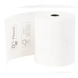 Exacompta 43828E 20x Thermorolle für Kassen 80x80mm, 1-lagig 55g/m2 phenolfrei - Weiß