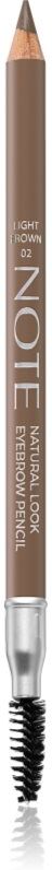 Note Cosmetique Natural Look eyebrow pencil with brush 02 Light Brown 1,08 g