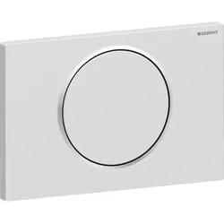 Geberit Sigma10 BetPl., rund, Spül-Stopp Sp. mattchr. lack., Etc/ chrom glänzend