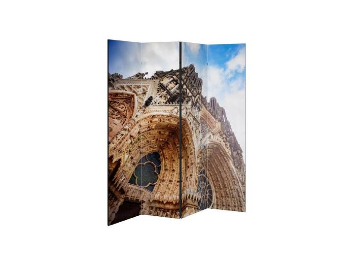 SPACEREBELS Paravent MYSTICAL ANGLES REVEALED (1 St), Raumteiler mit 4 Paneelen, beidseitig bedruckt, 152 x 168 cm