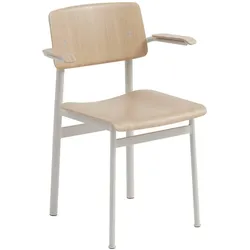 Muuto Loft Armlehnstuhl, eiche natur / grau