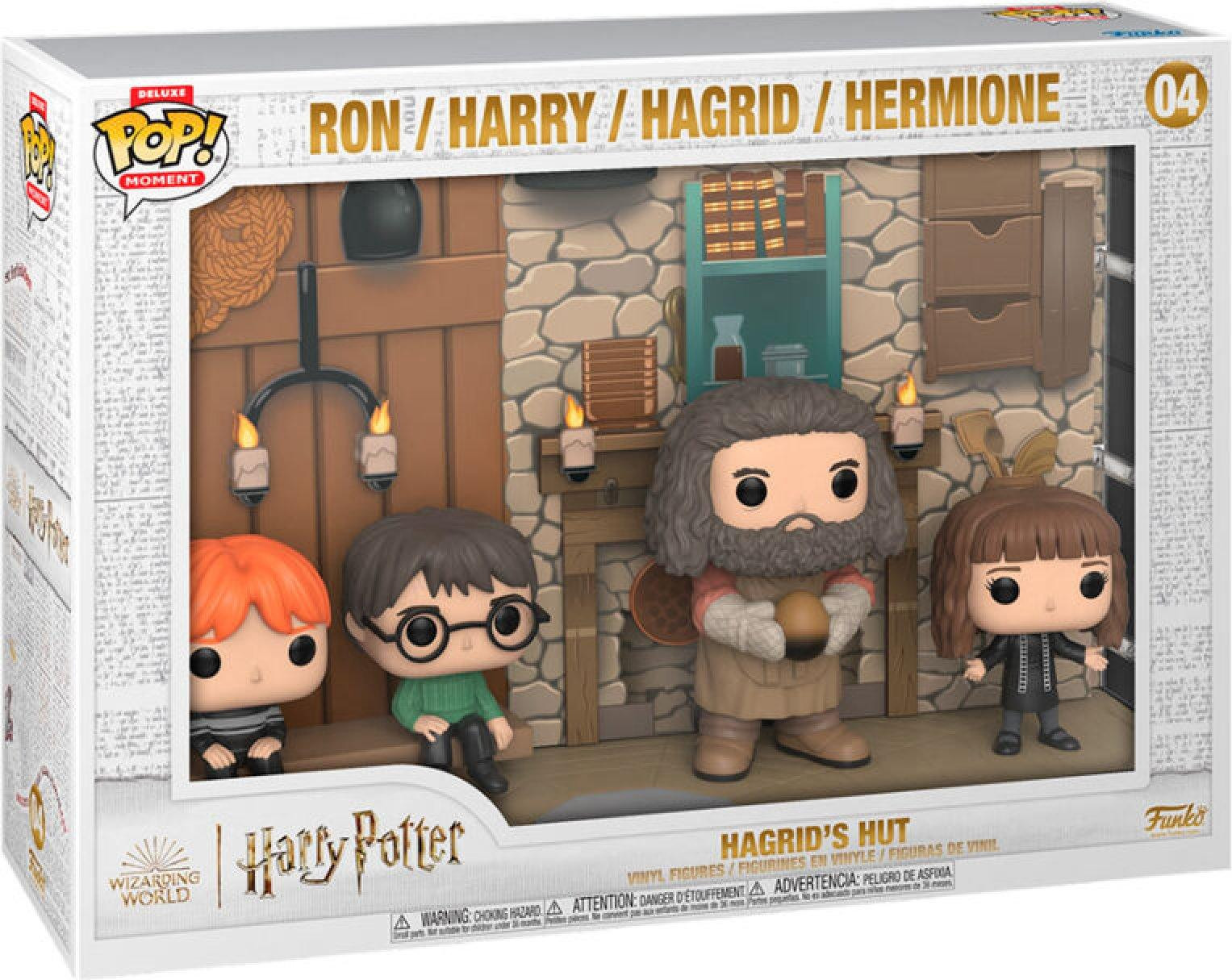 Funko Pop! Deluxe Moment Harry Potter Hagrids hutje met Ron, Harry, Hagrid en Hermione
