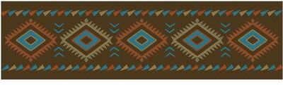 Mayberry Rug "Cozy Cabin Diamonds Tread Non Skid Lodge Stair Treads 9""x30"""