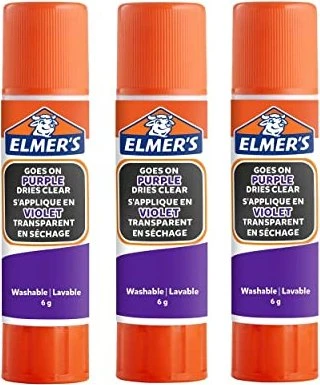 Elmer's Klebestift Disappearing Purple 6G - 3er Blister