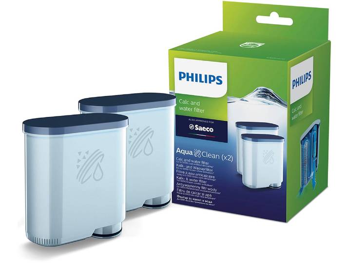 PHILIPS Wasserfilter AquaClean CA6903/22 , blau (hellblau), 2 Stk., Filterkartuschen, AquaClean, Doppelpack, Wasserfilter