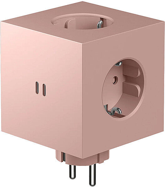 AVOLT Mehrfachsteckdose Square 2 F Old Pink rosa B